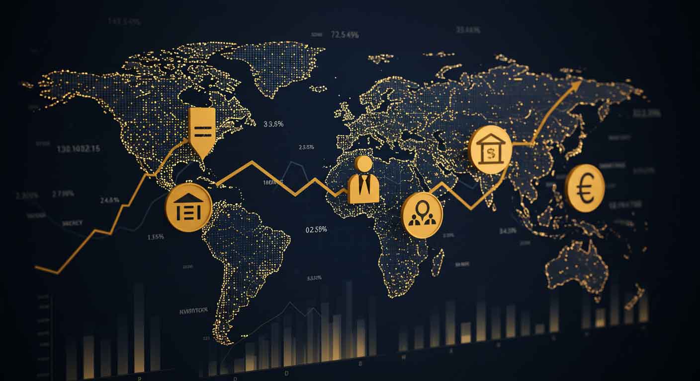 بازارهای جهانی زیر فشار؛ کاهش رشد آمریکا، افت فعالیت چین و هشدارهای تورمی اروپا